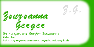 zsuzsanna gerger business card